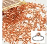 LINGJIA 4000 Pièces Decoration Mariage, Sable Decoratif, Cristaux Décoratifs, Décorations de Mariage, Pierres Décoratives en Acrylique, Cristaux Acryliques, de Noël Fêtes de Mariage (Or Rose)