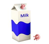 LINGJIA Entonnoir Drôle pour Verser le Lait, Bouchon de Bouteille de Vache à Pis, Bouchon de Bouteille de Lait Créatif, Bouchon de Brique de Lait, Bouchon de Bouteille de Vache Excentrique