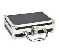 Lingjiong Boîte à Outils Portable Malette Rangement en Alliage d'Aluminium Robuste | Rangement Intérieure en Mousse Souple Durable pour la Maison, le Bureau, le Marché, la Boutique