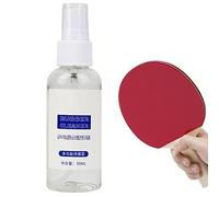 LINGJIONG Nettoyant pour Tennis Table,Agent détergent pour Raquette Tennis Table 50 ML - Accessoires Nettoyage en Caoutchouc pagaie ping-Pong, Raquette Tennis