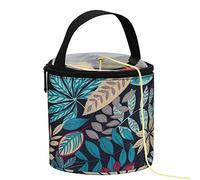 LINGJIONG Sac à tricoter, crochets et accessoires | Sac à tricoter portable, organisateur de tricot et de crochet pour pelotes de fil, crochets, aiguilles à tricoter et autres petits accessoires