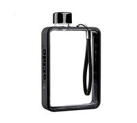 LINGKY 380 ML Mini Transparent Assiette Plate Papier A5 Bouilloire Portable, Bouteille d'eau en Plastique Créative
