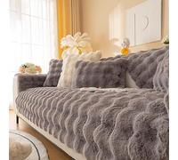 LINGKY Housses de Canape/Couvre Canape d'angle 4/3/2/1 Places Couverture de Canapé en Forme de L avec Accoudoirs Revetement de canape Antidérapant Protecteur (Gris Foncé,70x180cm)