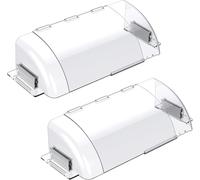 LINGKY Lot de 2 Déflecteurs d'air et de chaleur magnétiques, déflecteur de ventilation réglable de 21 à 38 cm pour grilles d'aération murales, de plafond et de sol