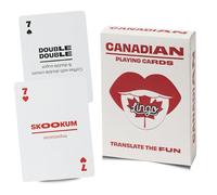 Lingo Cartes à jouer canadiennes | Cartes de voyage | Apprenez le vocabulaire de l' canadien d'une manière amusante et facile | 52 traductions essentielles