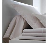 Lingorama Taie Oreiller Unie Coton Percale 80 Fils 65X65 Lin