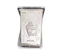 Lingot d'argent commémoratif American Buffalo de 1 Once, pièce plaquée Argent de 1 Once Troy, Objet de Collection en Lingot de Fer