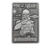 Lingot métallique de collection Star Wars : The Clone Wars Captain Rex