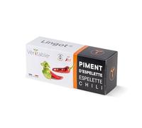 Lingot® Piment d'Espelette - Compatible Potager d'Intérieur Véritable® et Exky® - Recharge prête à l'emploi - Substrat avec Graines Intégrées…