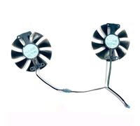 LINGOZS Lot de 2 Ventilateurs GA91B2U pour Cartes Graphiques PowerColor, Red et Devil RX580, compatibles avec Les Dataland Dragon AX RX 480, 470 580(DIY Fan)