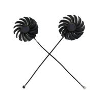 LINGOZS PLD10010B12HH, Refroidisseur GPU VGA, Ventilateur pour Cartes Graphiques, Compatible avec MSI RTX 3060, Ti et 3070 Ventus 2X OC, Refroidissement vidéo(1 Set Dual Fan)