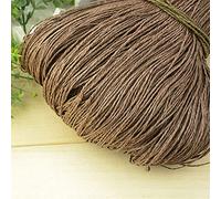 LINGP 600 mètres 500g Fil de Paille de Raphia Naturel pour Tricot à la Main Crochet Chapeau d'été Sac à Main Coussin paniers matériel à Tricoter Bricolage Artisanat