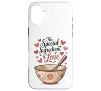 L'ingrédient spécial est l'amour, la pâtisserie et la Cuisine Coque pour iPhone 16 Plus