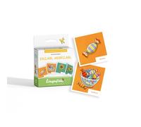 Lingufino Lot de cartes d'images pour la promotion de la langue avec livret d'accompagnement et 30 cartes illustrées avec amour