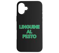 Linguine al Pesto | Concept Typographique Culturel Coque pour iPhone 16 Plus