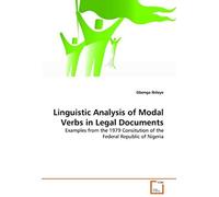 Linguistic Analysis Of Modal Verbs In Legal Documents