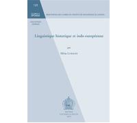 Linguistique historique et indo-europeenne - Luraghi - Peeters - broché - Essai