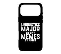 Linguistique Major by Day Memes by Night Langue Science Coque pour iPhone 17 Pro Max