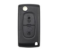 LINGXIYA Clé de Voiture Fob Télécommande Flip Key Shell Cases Remplacement Compatible pour Citroen C2 C3 C4 C5 C6 C8 Peugeot 107 207 307 307S 308 407 607 (2 Boutons-0523)