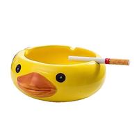 LingXuanGe Cendrier en céramique, cendrier mignon en forme de canard, cendrier créatif et personnalisé en forme de canard