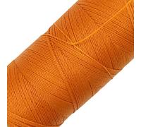 LINHASITA Bobine de Fil ciré 100 g/360 m Épaisseur 0,5 mm Polyester pour macramé 30 Couleurs - Orange