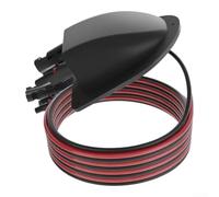 Linhexis Câble de connexion solaire en cuivre étamé 10 AWG | Cuivre pur étamé sans oxygène, noyau de fil de 4 mm, haute conductivité, résiste à l'oxydation, prêt à l'extérieur