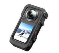 Linhexis Cage de caméra en aluminium pour Insta360 X6, support léger | Ajustement précis 1:1, double interface de montage, protection contre les chocs, idéal pour la photographie en extérieur et