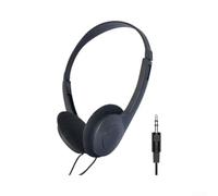 Linhexis Casque filaire supra-auriculaire 30 mm Pilotes pliables | Construction robuste en ABS, résistant aux rayures, cadre léger, finition noire élégante, durable