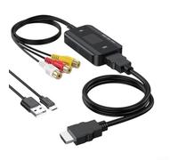Linhexis CVBS pour vidéo vers convertisseur 720p pour entrée RCA CVBS pour | Convertit l'analogique CVBS en numérique, prend en charge la sortie 1080p/720p, améliore la clarté de l'ancien appareil