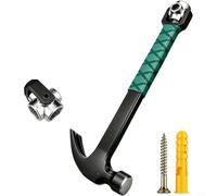 Linhexis Marteau panne panne avec ouille 14/17/19/22 mm | Pour acier au carbone forgé, arrache-clous en forme de V, poignée en caoutchouc antidérapante pour le travail du bois et la