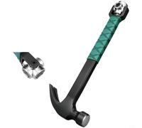 Linhexis Marteau panne panne avec ouille 14/17/19/22 mm | Pour acier au carbone forgé, arrache-clous en forme de V, poignée en caoutchouc antidérapante pour le travail du bois et la