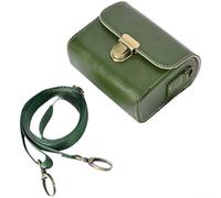 Linhexis Sac de rangement pour appareil photo CCD avec intérieur doux pour | Cuir synthétique, intérieur en peluche douce, convient pour Canon pour Sony, bandoulière, compact pour les voyages
