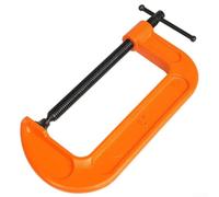 Linhexis Serre-joint en G épais de 7,4 cm en fer ductile pour le travail du | Taille de 7,4 cm, fonte ductile épaisse, forte force de serrage, projets de travail du bois, construction