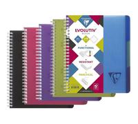 Linicolor Evolutiv'Book Cahier Spirale A5+ 16x21 Cm, 180 Pages Petits Carreaux, Papier 90g, Couverture Polypro