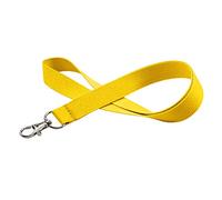 linie zwo ®, Lot de 10 cordons porte-clés 20 mm, crochet easy going, Jaune