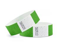 linie zwo ®, Lot de 1000 bracelets d'identification 19 x 254 mm, Vert herbe