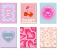 Linilioart Aura - Affiches murales dégradées - Décoration murale colorée avec chiffres d'ange d'énergie pour dortoir de filles (30 x 40 cm, sans cadre, G)