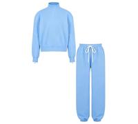 Linjinx Enfants Ensemble Récupération Déchirer En Deux Pièces Sweatsuit Bleu 5-6 ans