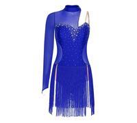 Linjinx Robe Danse Ballet Classique Femme Robe Danse Moderne Contemporaine Asymétrique Une Manche Justaucorps Patinage Artistique Costume Compétition S-XXL