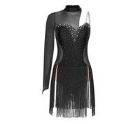 Linjinx Robe Danse Ballet Classique Femme Robe Danse Moderne Contemporaine Asymétrique Une Manche Justaucorps Patinage Artistique Costume Compétition S-XXL