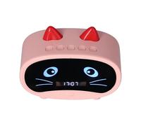 LINJOU Multifunctional Wireless Alarm Clock Bluetooth Speaker(pink)