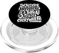l'injustice n'importe où est Une Menace pour la Justice Partout M L K PopSockets PopGrip pour MagSafe