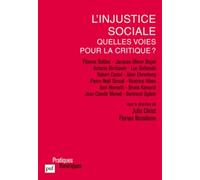 L'injustice Sociale - Quelles Voies Pour La Critique ?
