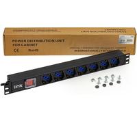 Link 19" rack multisocket LK10084 - 7 prises universelles avec interrupteur 3,5 kW