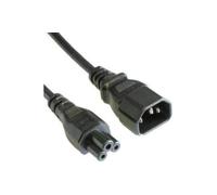 Link Câble électrique LK10038 1,8 m - Connecteurs mâle/femelle C14/C5 Noir