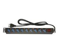 Link Multiprise pour rack 19 LK10053 9 prises universelles, interrupteur, fiche italienne 16 A