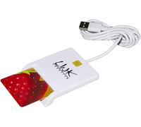 Link Accessori LKCARD02 Indoor USB 2.0 White Smart Card Reader - Smart Card Readers (Indoor, White, Acrylonitrile butadiene styrene (ABS), USB 2.0, 83.6 mm, 9.5 mm)