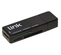 Link Accessori LKCCH04 lecteur de carte mémoire USB 3.2 Gen 1 (3.1 Gen 1) Type-A Noir