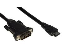 Link Accessori LKCHDVI20 câble vidéo et adaptateur 2 m HDMI Type A (Standard) DVI-D Noir