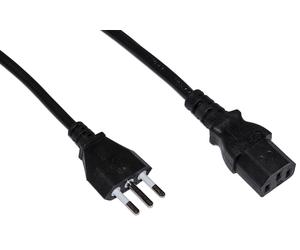 Link Accessori LKIT18 câble électrique Noir 1,8 m Prise d'alimentation type L Coupleur C13